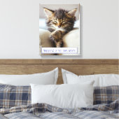 Schlafkitten Leinwanddruck (Insitu (Schlafzimmer))