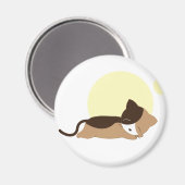 Schlafkitten Magnet (Vorderseite/Rückseite)