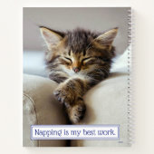 Schlafkitten Notizblock (Rückseite)