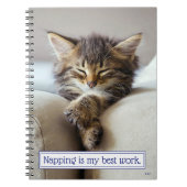 Schlafkitten Notizblock (Vorderseite)