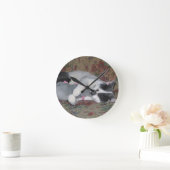 Schlafkitten Runde Wanduhr (Zuhause)