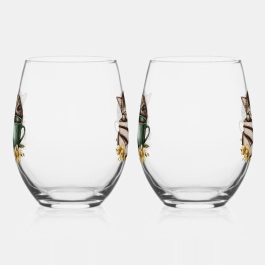 Schlafkitty Wertvoll Kitty Weinglas Ohne Stiel (Links)