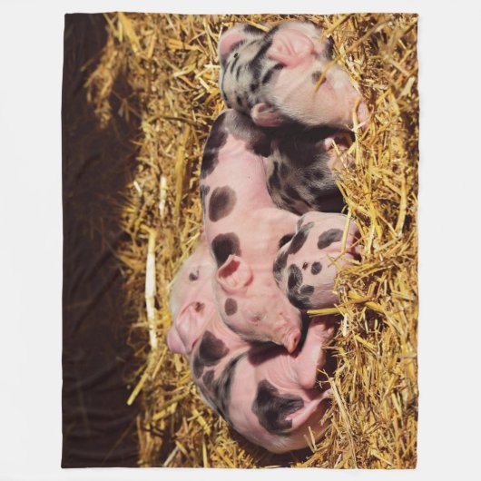 SCHLAFKLEINE PIGLETTEN FLEECEDECKE (Vorderseite)