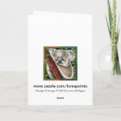 Schlafkoala Geburtstagskarte Karte (Rückseite)