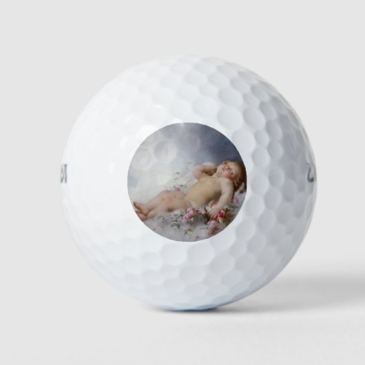 Schlafkreuz (Putto) (von Léon Bazille Perrault) Golfball (Vorderseite)