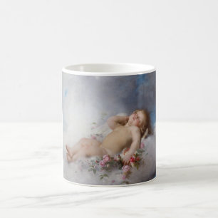 Schlafkreuz (Putto) (von Léon Bazille Perrault) Kaffeetasse