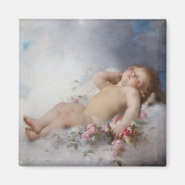 Schlafkreuz (Putto) (von Léon Bazille Perrault) Magnet