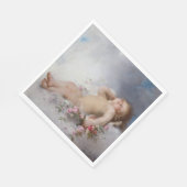 Schlafkreuz (Putto) (von Léon Bazille Perrault) Serviette (Ecke)