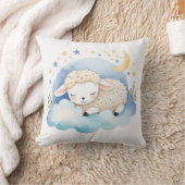 Schlaflamm Boho Name Kinderzimmer Kissen (Decke)