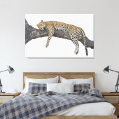 Schlafleopard Leinwanddruck (Insitu (Schlafzimmer))