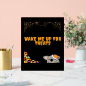 Schlafliches Tier für Halloween-Leckereien! Klassi Acrylschild (Hochzeit)