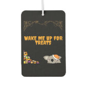 Schlafliches Tier für Halloween-Leckereien! Klassi Autolufterfrischer (Vorderseite)