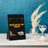 Schlafliches Tier für Halloween-Leckereien! Klassi Fotoplatte (Seite)