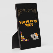 Schlafliches Tier für Halloween-Leckereien! Klassi Fotoplatte (Seite)