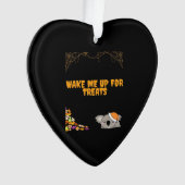 Schlafliches Tier für Halloween-Leckereien! Klassi Ornament (Vorderseite)