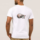 Schlaflose Katzen T-Shirt (Rückseite)