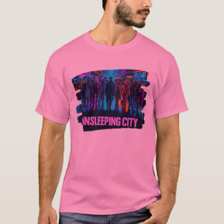 Schlaflose Stadt - Mystisches Stadtfantasy-Design T-Shirt