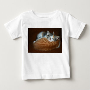Schlaflose weiche Kätzchen Baby T-shirt