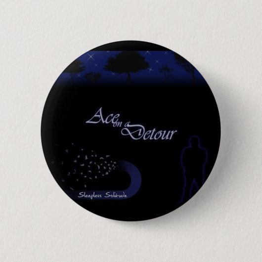 Schlafloser Einsamkeits-Knopf Button (Vorderseite)