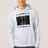 Schlafloses Gesicht: Asche Grau - Cotton Hooded Sw Hoodie (Vorderseite)