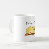 Schlaflosigkeit als Ente Kaffeetasse (Vorderseite Links)