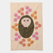 Schlaflosigkeit Igel und Blume Handtuch Küche (Vertikal)