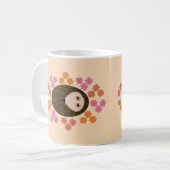 Schlaflosigkeit Igel und Blume Tasse (Vorderseite Links)