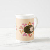Schlaflosigkeit Igel und Blume Tasse (Vorderseite Rechts)