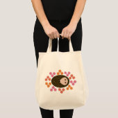 Schlaflosigkeit Igel und Blume Tote Tasche (Vorderseite (Produkt))