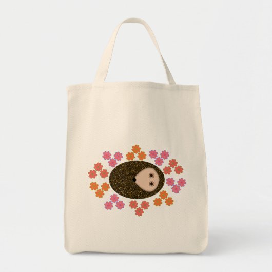 Schlaflosigkeit Igel und Blume Tote Tasche (Vorne)