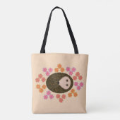 Schlaflosigkeit Igel und Blume Tote Tasche (Rückseite)