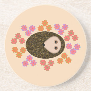 Schlaflosigkeit Igel und Blume Untersetzer