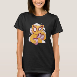 Schlaflosigkeit Kaffee Katze Katzen Haustier Koffe T-Shirt