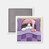 Schlaflosigkeit Kopf - Katzenmagnet Magnet (Vorderseite/Rückseite)