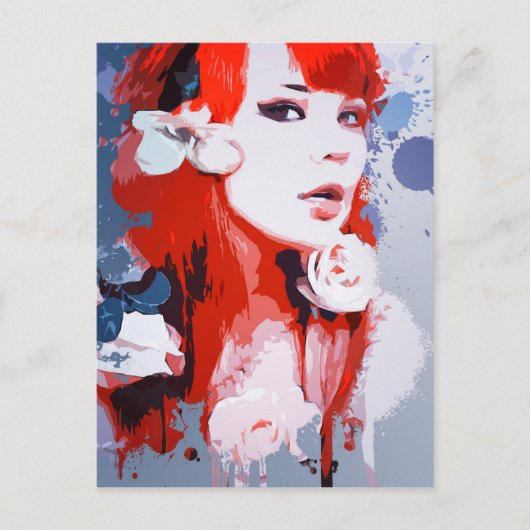 Schlaflosigkeit Postkarte (Vorderseite)