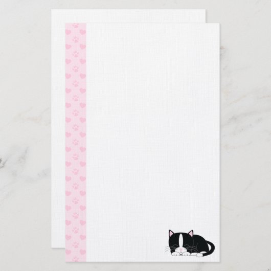 Schlaflosigkeit {Tuxedo} Briefpapier (Vorne/Hinten)