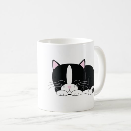 Schlaflosigkeit {Tuxedo} Kaffeetasse (VorderseiteRechts)