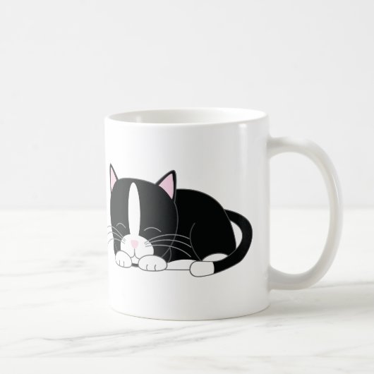 Schlaflosigkeit {Tuxedo} Kaffeetasse (Rechts)