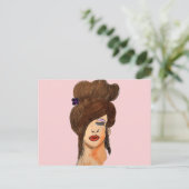 Schlafmädchen Postkarte (Stehend Vorderseite)