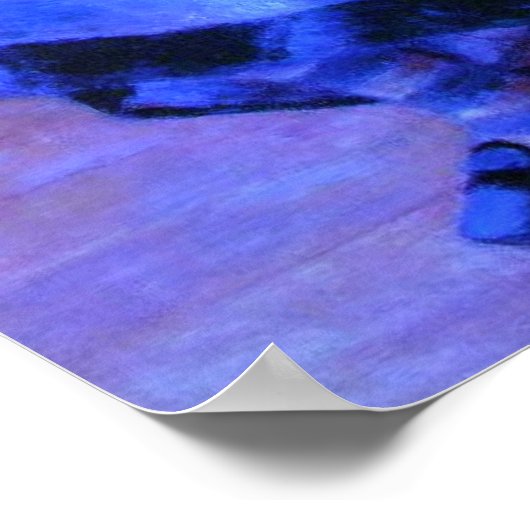 Schlafmädchen und Katze Poster (Ecke)