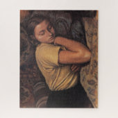 Schlafmädchen (von Serebriakova) Puzzle (Vertikal)