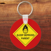 Schlafmangel im Schlüsselanhänger von Eltern (Vorderseite)