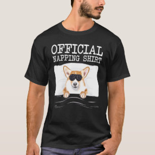 Schlafmaske Offizielles Nickerchen Pembroke Welsh  T-Shirt