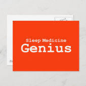 Schlafmedizin Genius Geschenke Postkarte (Vorne/Hinten)