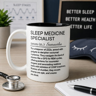 Schlafmedizin-Spezialist Definition Tasse