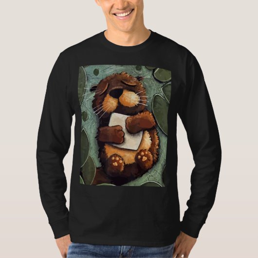 Schlafmeer Otter Party Kindergarten T-Shirt (Vorderseite)