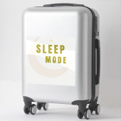 Schlafmodus Mond & Stern Aufkleber (Koffer)