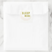 Schlafmodus Mond & Stern Aufkleber (Tasche)
