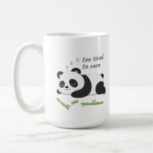 Schlafmodus-Panda – Süße faule Bärenkunst Kaffeetasse