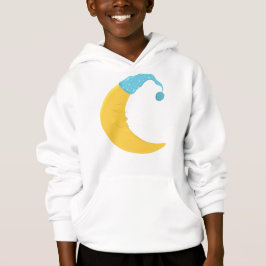 Schlafmond, Gelber Mond, Niedlicher Mond, Nachthem Hoodie